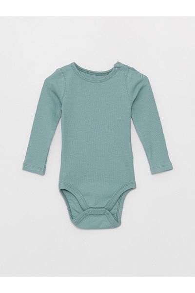 LC Waikiki Crew Neck Baby Boy Snap Body 2-Pece