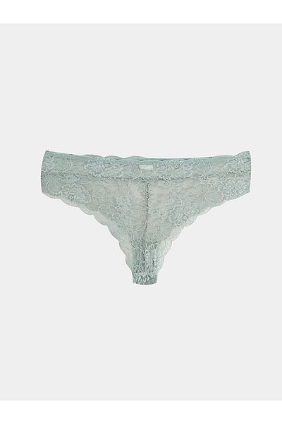 LC Waikiki Βραζιλιάνικο εσώρουχο με σκούρα μέντα πράσινη δαντέλα