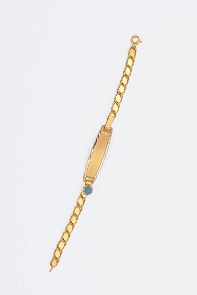 Şevik Takı Tasarım Kalemli Pullu Künye14 Ayar