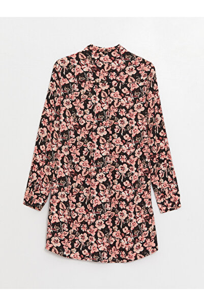 LC Waikiki Inggallér Virágos, hosszú ujjú női tunika