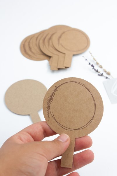carton box Karton Kutu 25'Li Kraft Desenli Etiket