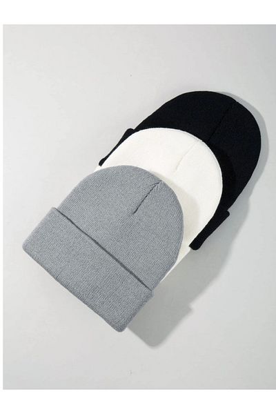 GYES Unisex Beret Folded Basic 3 Pieces