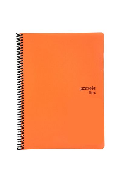 Umur Kırtasiye Mynote Neon A4 40 Sheets Checked Spiral PP Notebook 1 Piece