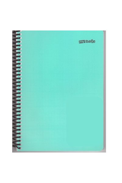 Umur Kırtasiye Mynote Neon A4 120 coli Caiet cu spirală PP cu rigle 1buc