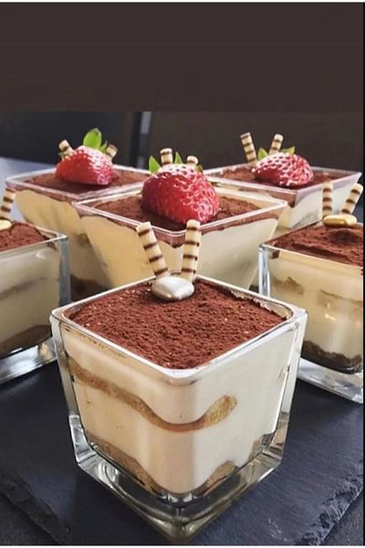 Hilamingo Home 6 Pieces Glass Bowl Ice Cream Magnolia Presentation Bowl Pudding Dessert Presentation Set