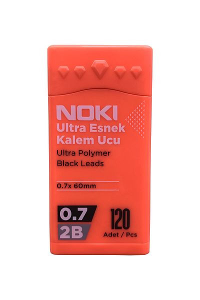 Noki Licensed 2b Ultra Flexible Pen Tip 0.7 Mm 120 Pieces - 1 Piece Coral