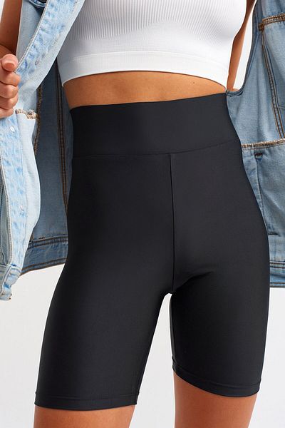 Winmoda34 Biker Tights Αθλητικό κολάν με κορσέ πάνω από το γόνατο