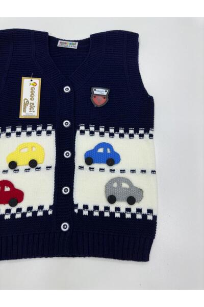 gogo bici Car Embroidered Knitwear Children's Vest