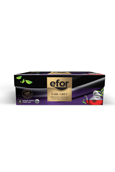 Efor Earl Grey Demlik Poşet Siyah Çay - 48'li