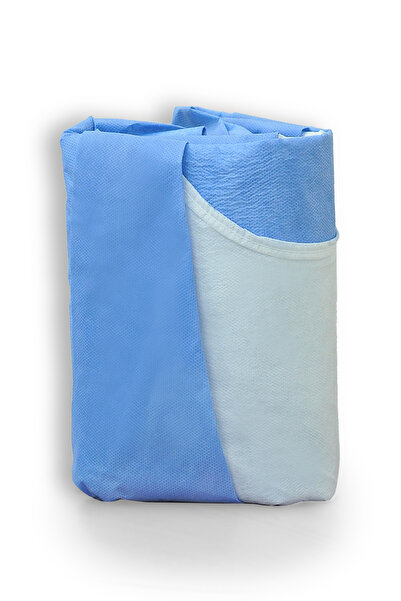 Med Online Tek Kullanımlık(10 ADET) Çift Katlı Su Geçirmez Cerrahi Box Önlük(...