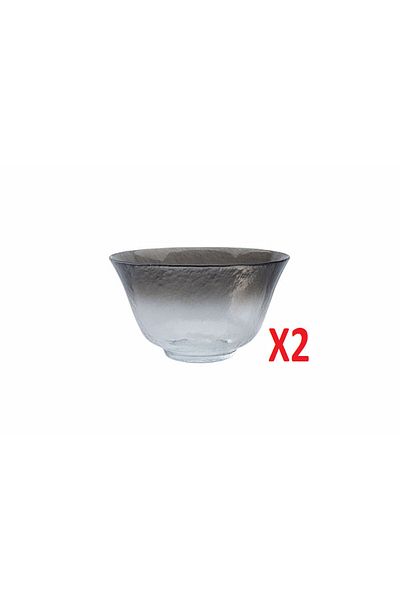 Porland Draco Smoked Bowl 21 cm 2-pack 04FIA002585