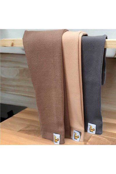 BEBEĞİME ÇORAP 3'lü Kaşkorse Fitilli Tayt / Bebek - Çocuk Taytı