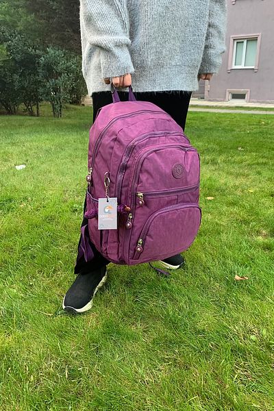 DodoButik Large Size Waterproof Purple Backpack