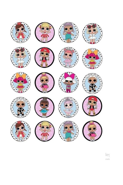 Yenilebilir Kağıt Wafer paper For Lol Bebek Ve Arkadaşları Şekerli Yenilebili...