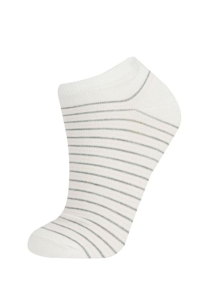 DeFacto Women's 3-Piece Cotton Booties Socks