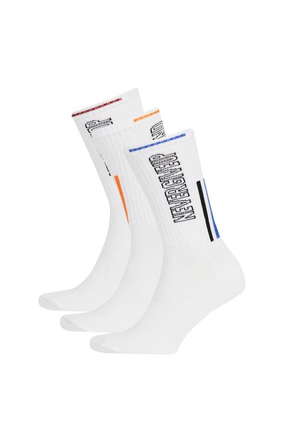 DeFacto 3-teilige lange Baumwollsocken für Herren A8260axns