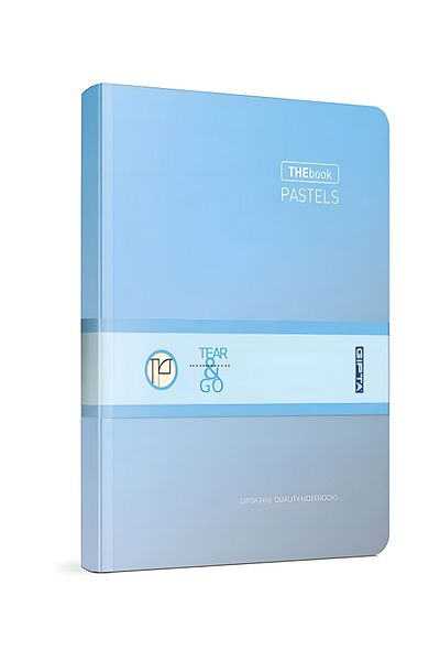 Gıpta Thebook Pastels Tencuială Copertă rigidă Cusătură cu fir 120 de coli Caiet cu rigle 14x20