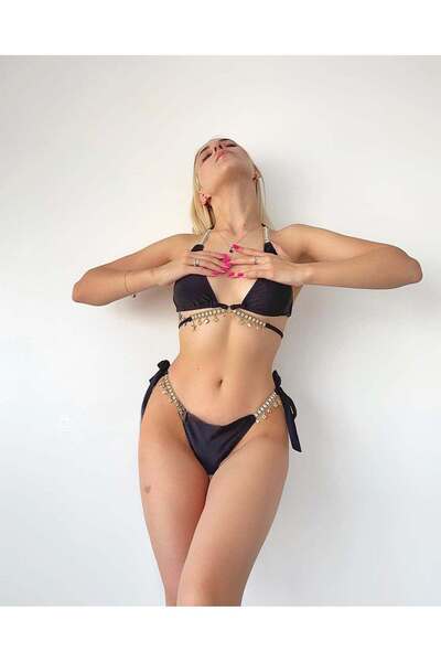 BF Bikini Fashion Σετ μπικίνι με λεπτομέρεια αξεσουάρ