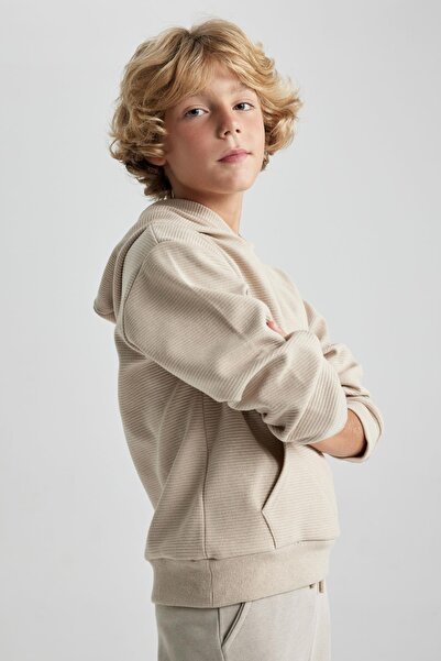 DeFacto Chlapecká mikina s kapucí Regular Fit B2110A823Wn