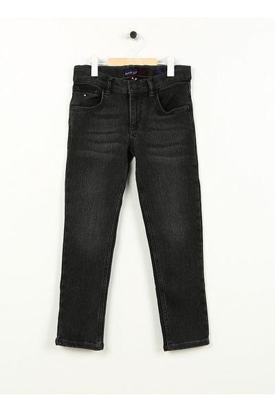 U.S. Polo Assn. Πόλο Ασν. Γκρι Ανδρικό Τζιν Παντελόνι - Κανονική Μέση DIAGONKIDS23K-GRY