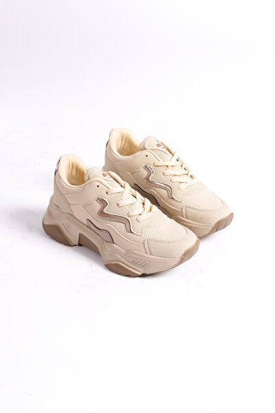 Moda Değirmeni حذاء رياضي نسائي من الجلد BG1172-101-0004