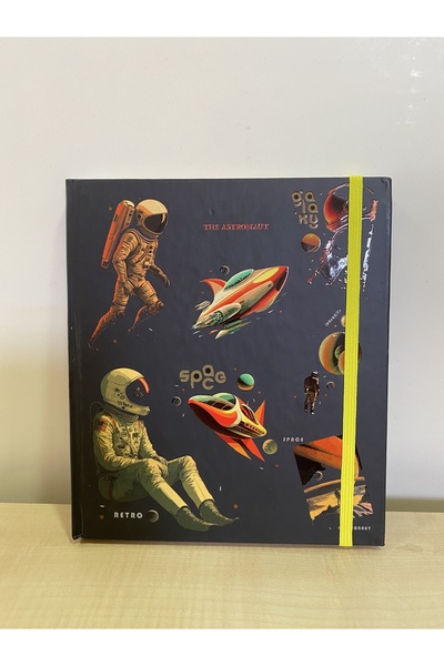 4nio Астронавт Квадратний гумовий текстурований лінійний зошит