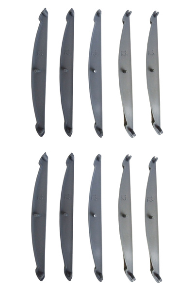 hepenuygun 10 Adet 10cm Alüminyum Bombeli Kapı İsimliği Kenar Çıtası