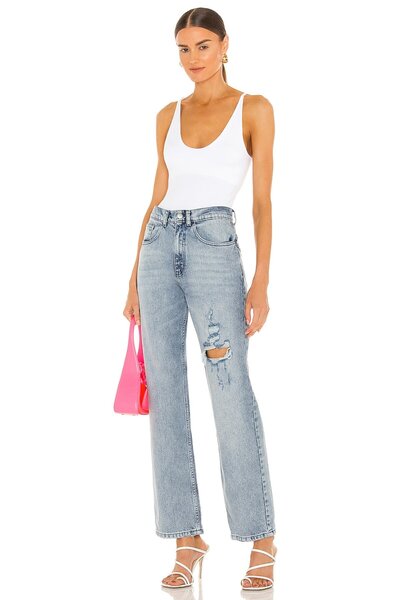 By Kul Design Γυναικεία μπλούζα με λευκή λαιμόκοψη