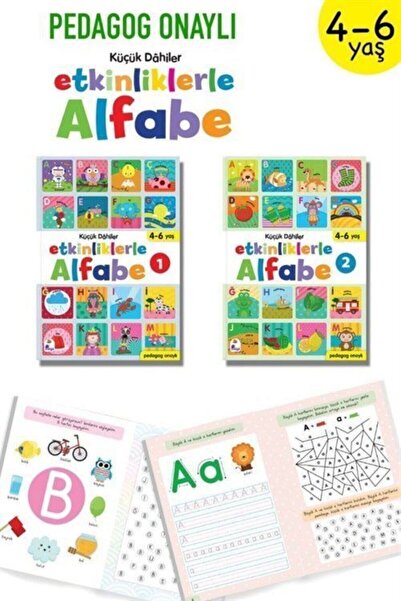 İndigo Çocuk Küçük Dahiler Etkinliklerle Alfabe (2 Kitap Takım)