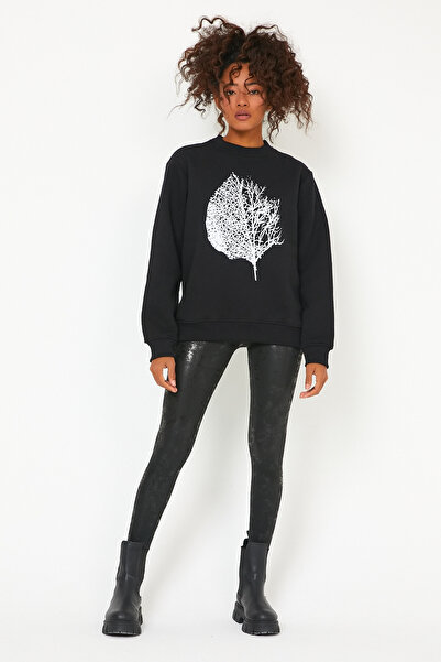 GENIUS STORE Dámská mikina Store s oversize outdoorovou mikinou s fleecovým potiskem