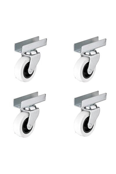 EYM 4 Adet Hts U Tablalı Döner Mobilya Tekeri Çap : 52 mm Kod : 323