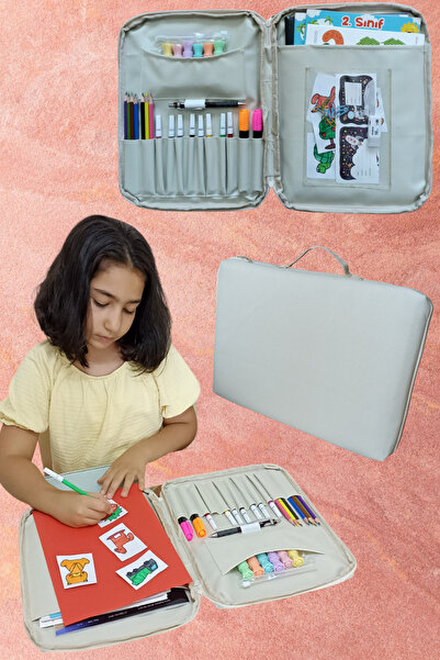 Wi Fro Çocuk Aktivite Çizim Çantası Etkinlik Boyama Çanta Kalemlik ve Defter ...