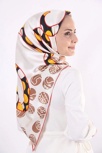 AWAM SILK Awam Silk Large Size 100% Pure Silk Scarf 110*110