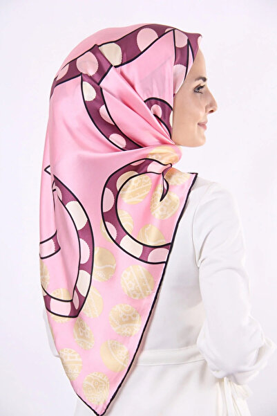 AWAM SILK أوام حرير مقاس كبير إيشارب حرير خالص 100% 110*110