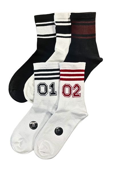 socksbox 5 Ζεύγη Σχολείο χωρίς ραφή - Κάλτσες τένις/37-44
