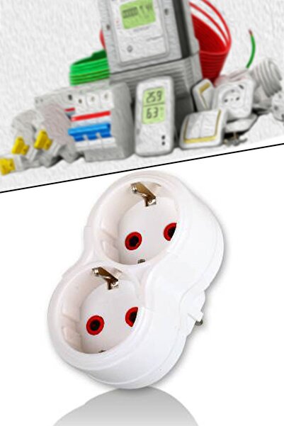 MOBEE Fetih 101-02p 2'li Topraklı Papatya Golyat Ikili Priz Çoğaltıcı 1410