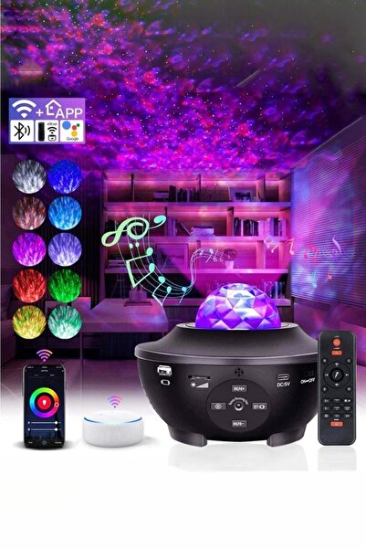 MOBEE Starry Galaksi Projektörlü Bluetooth Hoparlör Gece Lambası