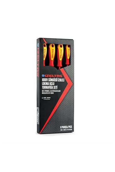 İzeltaş Insulated Socket Screwdriver Set 8 Pieces