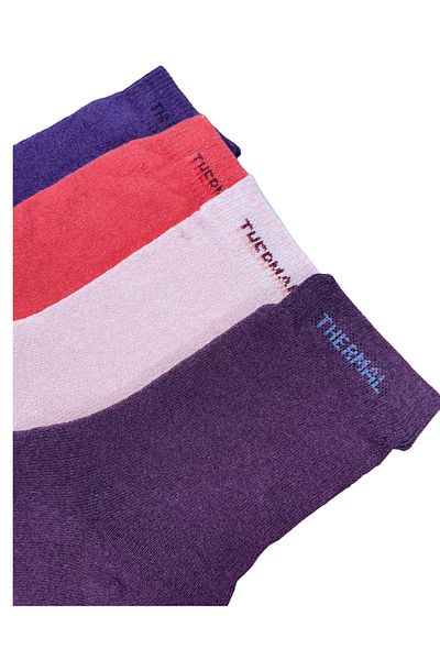 socksbox Γυναικείες χειμερινές πολύχρωμες θερμικές κάλτσες χωρίς ραφή./36-40