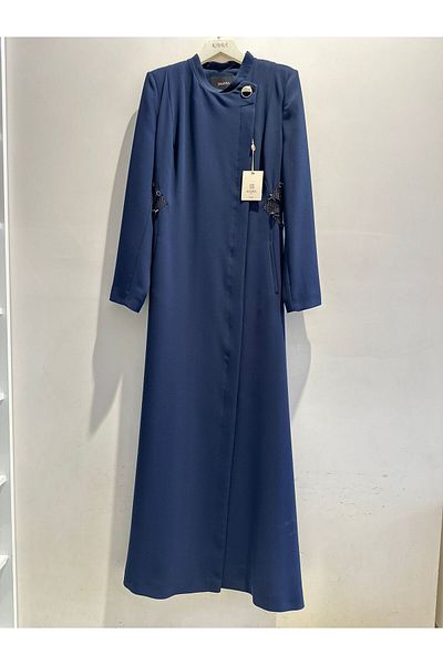 Kayra Side Detailed Pleated Back Coat