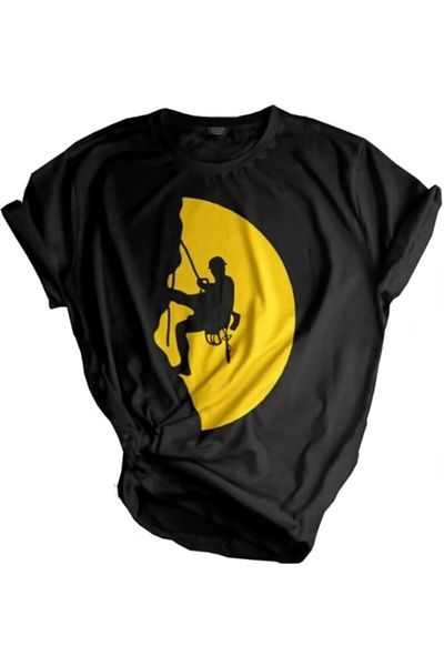GENIUS STORE Магазин Унисекс тениска с щампа за открито Тениска с нормална кройка