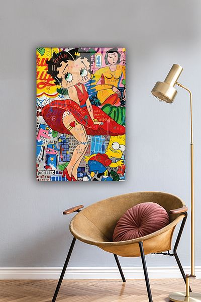 Decorita Masa din sticla |   Seria Popart |   Betty Boop |
