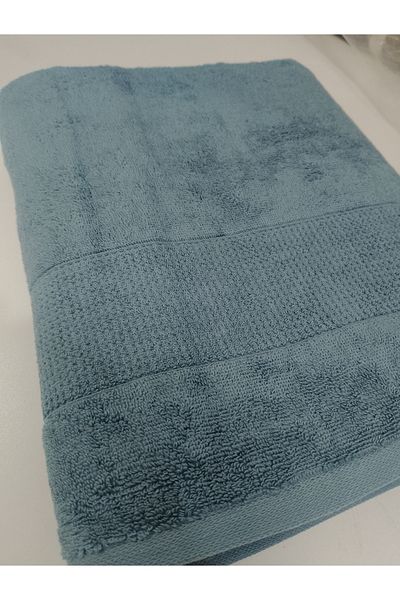 Deneme Zamanı Large Size Bath Towel Sauna Turkish Bath Towel Blue 90x150 Ultra VIP Quality 1 Piece