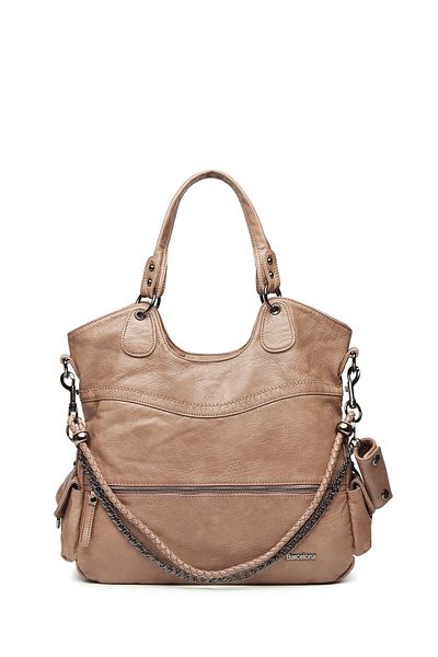 Barcelona Washed Leather Women's Shoulder Bag