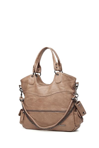 Barcelona Washed Leather Women's Shoulder Bag