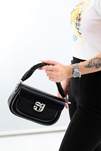 Matthew Cox MATTHEWCOX GEANT DE MÂNĂ DETALIAT CU MÂNER DE TRICOTAT PENTRU FEMEI BYN1009 NEGRU