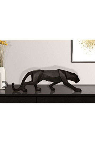 Dekoromi Dekoratif Kübik Panter Heykeli