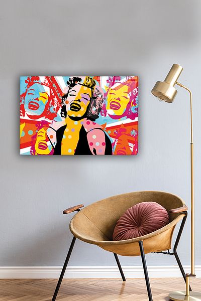Decorita Masa din sticla |   Seria Popart |   Marlyn Monroe |
