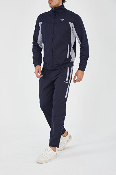 3MODA Férfi magas gallérú, egyenes lábú tréningruha szett