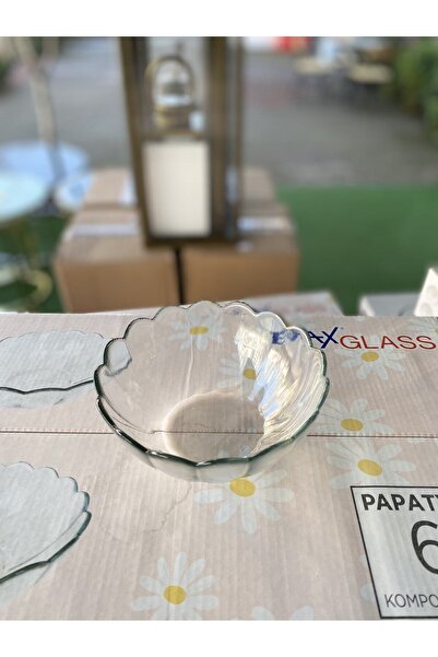 evaxglass 6lı Paptya Komposto Kase